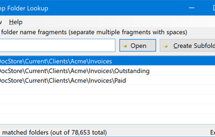 QuickJump main window