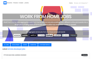 Work From Home Jobs screenshot 1