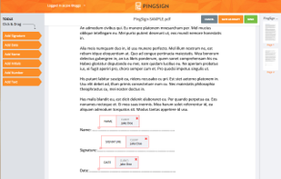 The admin view adding elements to the page