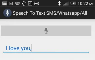Speech To Text for SMS/Whatsapp screenshot 1