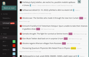 selfoss screenshot 1