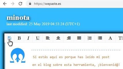 wepaste.es screenshot 1