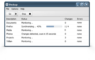 Bvckup screenshot 1