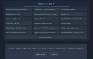 Tools Menu