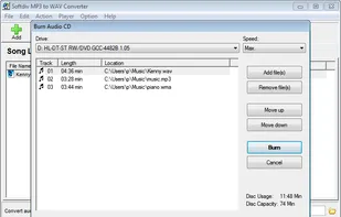 Softdiv MP3 to WAV Converter screenshot 3