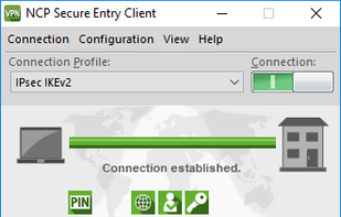 NCP Secure Entry Client screenshot 1