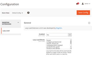 Magento 2 Imaze Lazy Load Extension screenshot 1