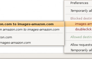 RequestPolicy screenshot 1