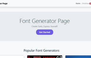 Font Generator Page screenshot 1