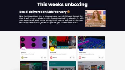 Fresh curated content released in weekly boxes