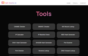 Net-Tools.io screenshot 1