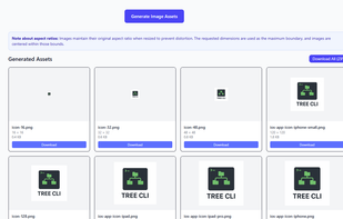 Download generated images