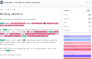 Strong Editor screenshot 1