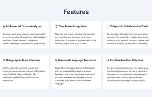 Example Feature Cards