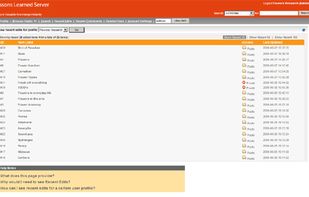 Lessons Learned Server screenshot 3