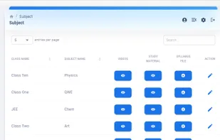 Assign subject for respective classes using schedule feature