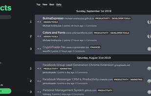 SideProjects screenshot 1