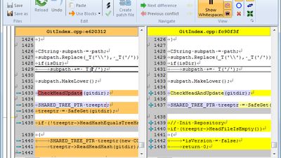 TortoiseGitMerge: Diffing/Merging files/patches