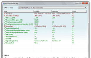 Upgrade/Game Advisor