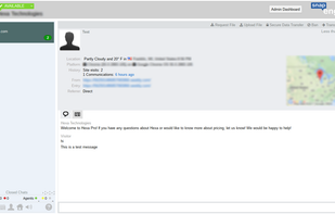The SnapEngage Dashboard. This is where you chat with your customers.