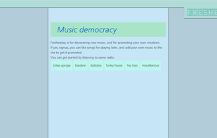 Fresherplay home page