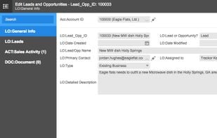 CRM Management - Lead Opportunity Form