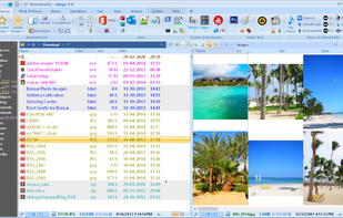 Standard window with a customized user under itself ribbon. Blue theme.