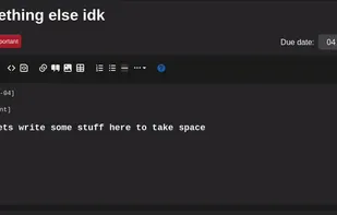 Editing a task – Markdown mode