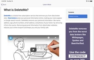 DeleteMe screenshot 1