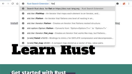 Rust Search Extension screenshot 1