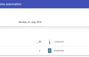 openHAB 2.0 Basic UI showing a simple demo setup