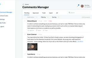 Moderate comments with the Comments Manager