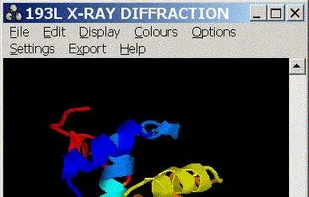 Protein viewed as cartoon