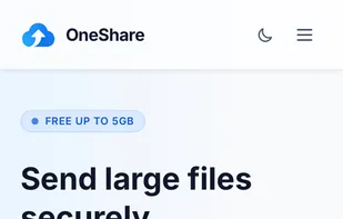 Home page of OneShare