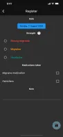 Migraine Log screenshot 3