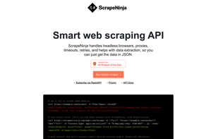 ScrapeNinja screenshot 1