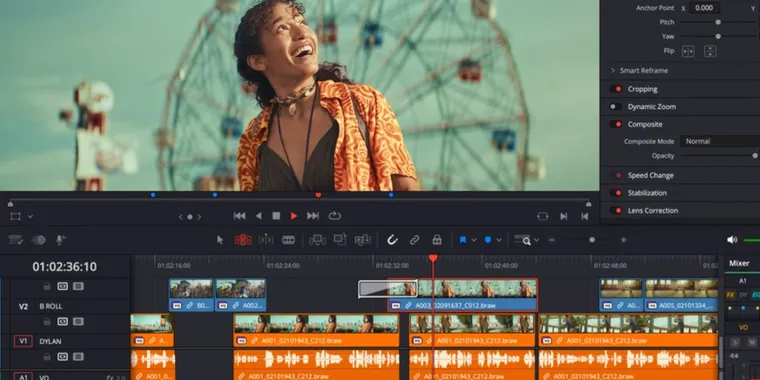 DaVinci Resolve 20.2.2 improves color management and audio playback