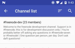 Revolution IRC Client screenshot 1