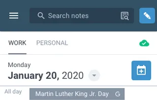Mobile Calendar Mode
