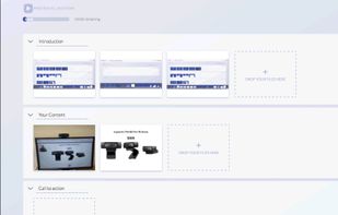 Adding slide content to record you video to.