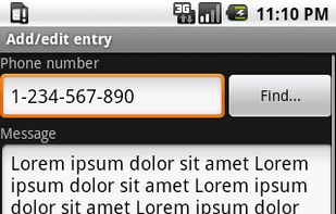 SMS Scheduler screenshot 1
