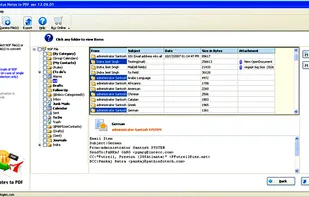 Kernel for Lotus Notes to PDF screenshot 1
