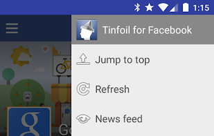 Tinfoil for Facebook screenshot 1