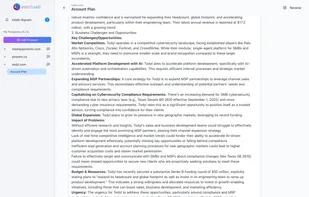 Build a comprehensive Strategic Account Plan matching your offerings instantly