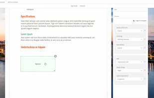 In-browser document editor