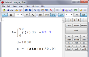 RedCrab Calculator screenshot 1