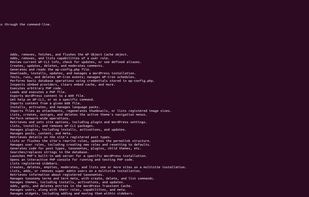 WP-CLI screenshot 1