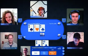 Screenshot of the unmasked.poker APP