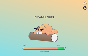 Mr. Cyclic is resting