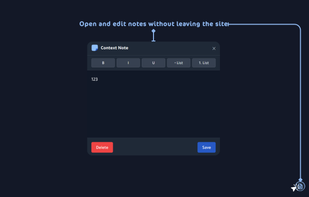 Context Notes screenshot 2